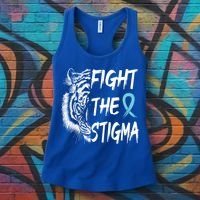 Fight The Stigma Lion Therapy Matters Suicide Prevention Gift Women's Tank Top thumb 3
