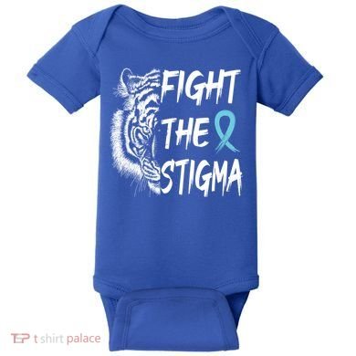 Fight The Stigma Lion Therapy Matters Suicide Prevention Gift Baby Bodysuit