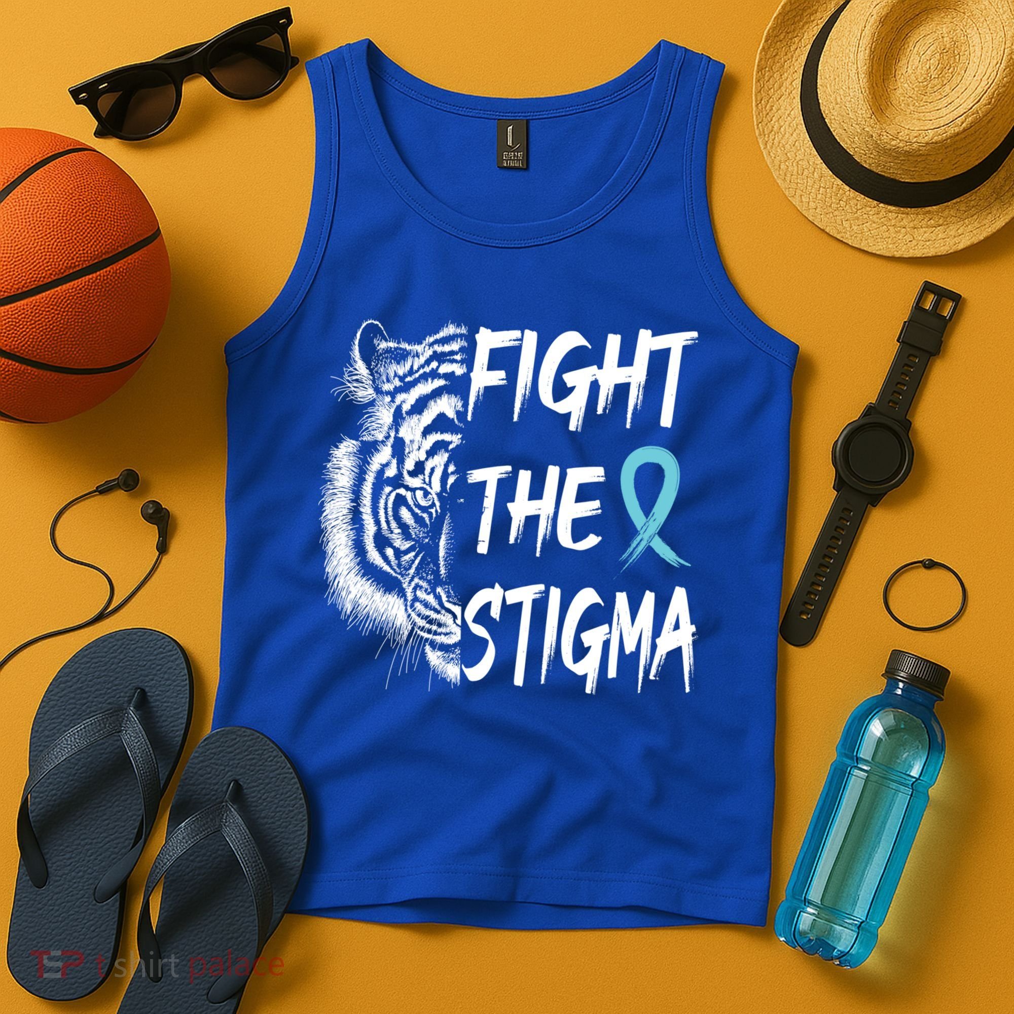 Fight The Stigma Lion Therapy Matters Suicide Prevention Gift Tank Top