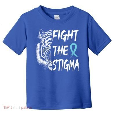 Fight The Stigma Lion Therapy Matters Suicide Prevention Gift Toddler T-Shirt