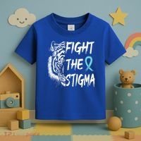 Fight The Stigma Lion Therapy Matters Suicide Prevention Gift Toddler T-Shirt thumb 3