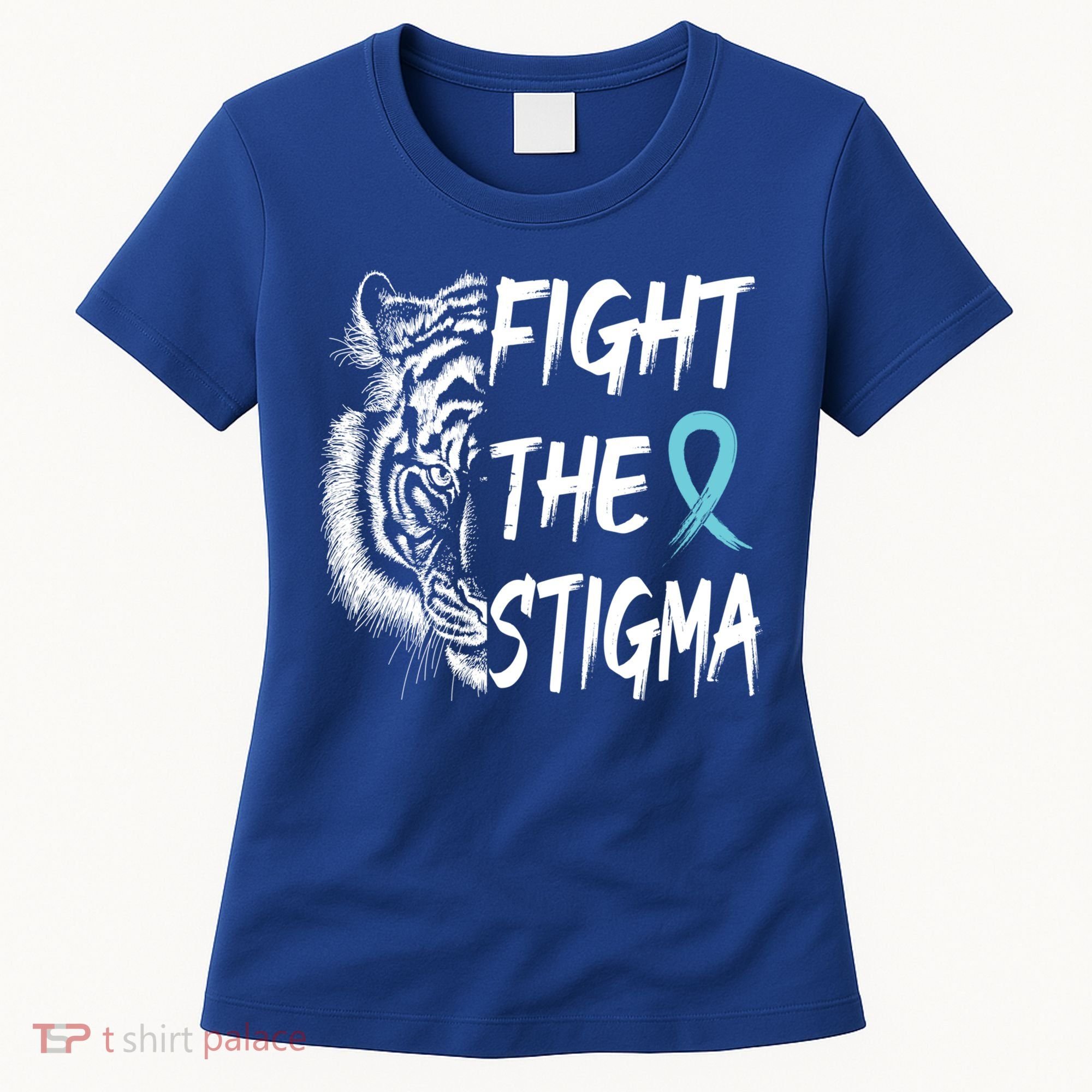 Fight The Stigma Lion Therapy Matters Suicide Prevention Gift Women's T-Shirt