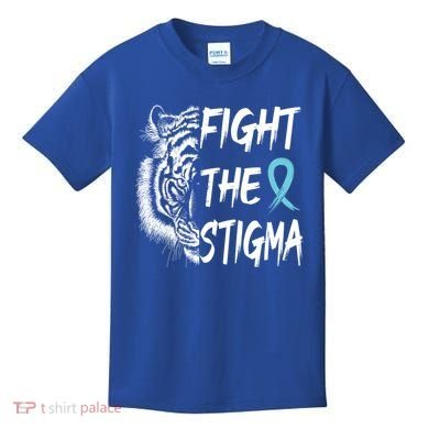 Fight The Stigma Lion Therapy Matters Suicide Prevention Gift Kids T-Shirt