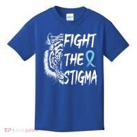 Fight The Stigma Lion Therapy Matters Suicide Prevention Gift Kids T-Shirt thumb 0