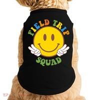 Field Trip Squad Smiley Face School Doggie Tank thumb 0