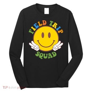 Field Trip Squad Smiley Face School Long Sleeve Shirt