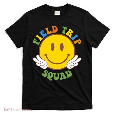 Field Trip Squad Smiley Face School T-Shirt