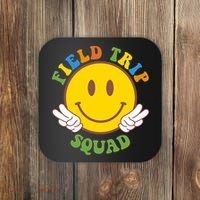 Field Trip Squad Smiley Face School Coaster thumb 0