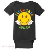 Field Trip Squad Smiley Face School Baby Bodysuit thumb 0