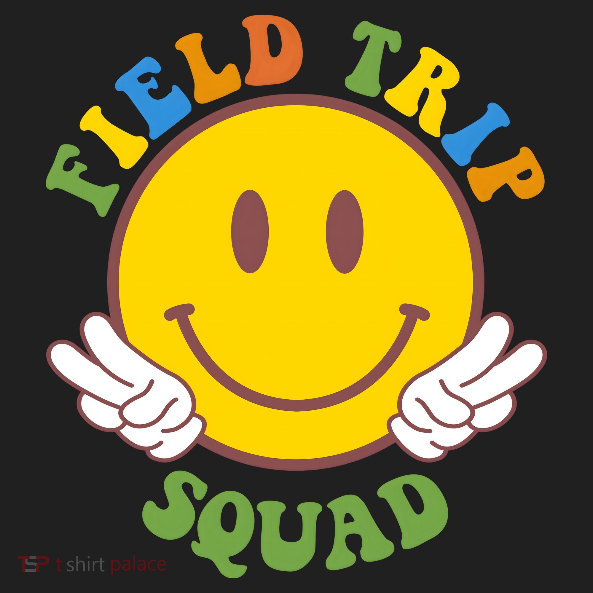 Field Trip Squad Smiley Face School Hat
