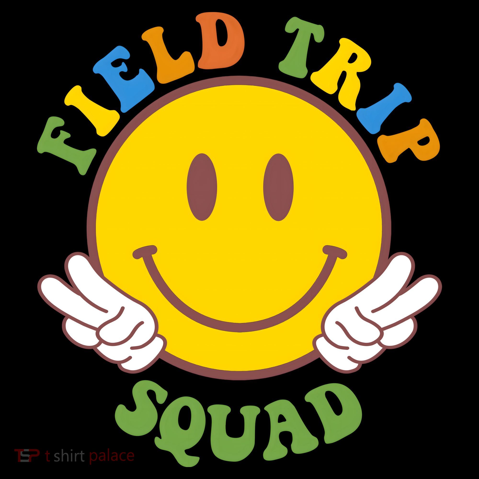 Field Trip Squad Smiley Face School Toddler Hoodie
