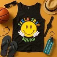 Field Trip Squad Smiley Face School Tank Top thumb 4