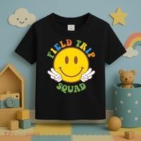 Field Trip Squad Smiley Face School Toddler T-Shirt thumb 3