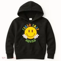 Field Trip Squad Smiley Face School Kids Hoodie thumb 0