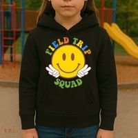 Field Trip Squad Smiley Face School Kids Hoodie thumb 3