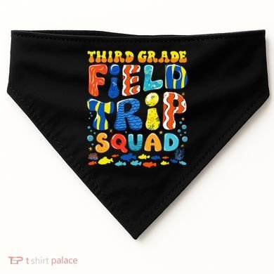 Field Trip Squad Fish Aquarium 3rd Grade Teacher Student USA-Made Doggie Bandana
