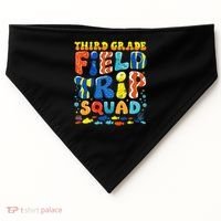 Field Trip Squad Fish Aquarium 3rd Grade Teacher Student USA-Made Doggie Bandana thumb 0