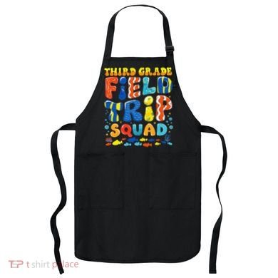 Field Trip Squad Fish Aquarium 3rd Grade Teacher Student Apron