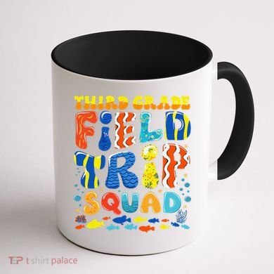 Field Trip Squad Fish Aquarium 3rd Grade Teacher Student Coffee Mug back