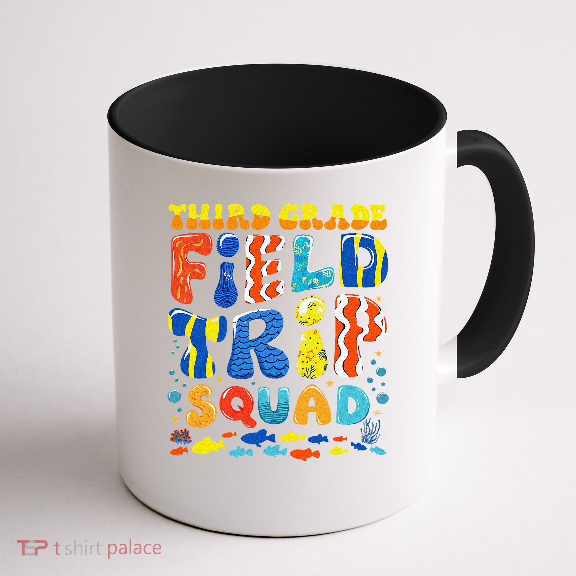 Field Trip Squad Fish Aquarium 3rd Grade Teacher Student Coffee Mug
