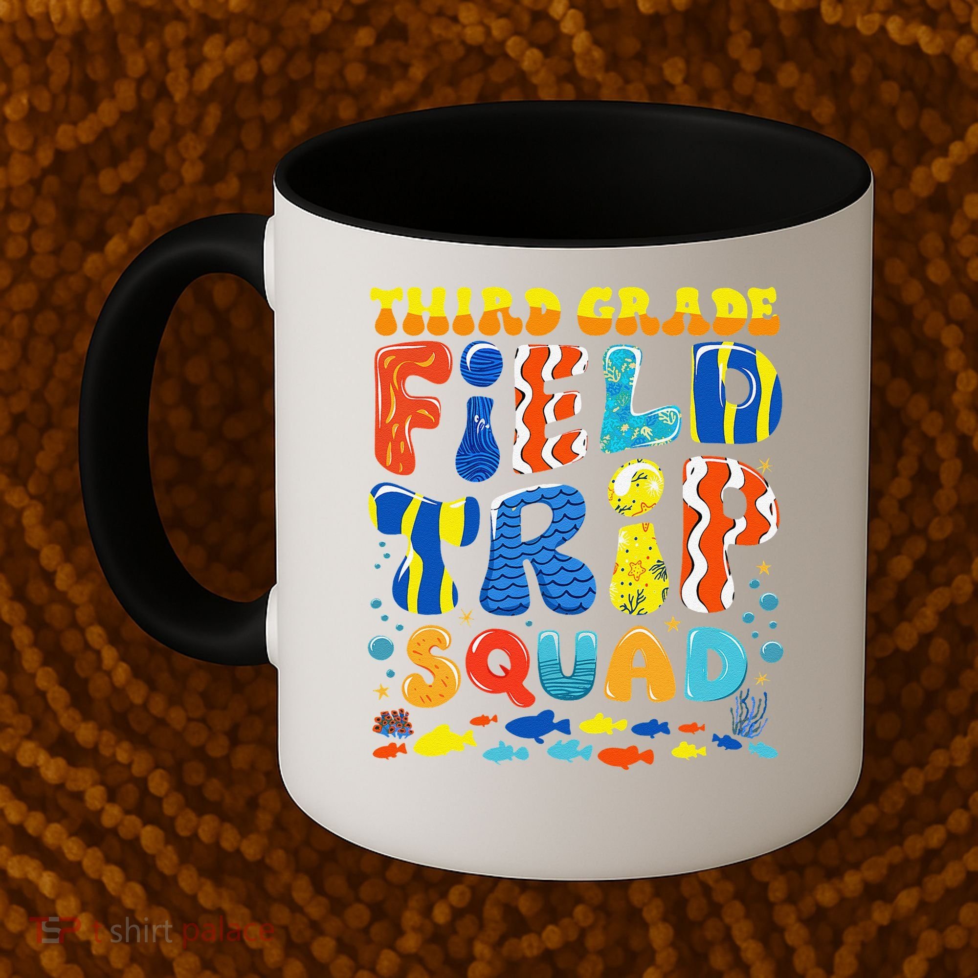 Field Trip Squad Fish Aquarium 3rd Grade Teacher Student Coffee Mug