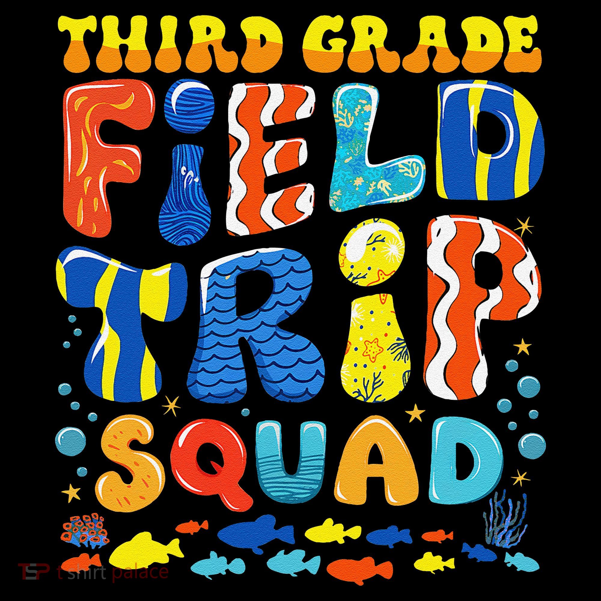 Field Trip Squad Fish Aquarium 3rd Grade Teacher Student Coffee Mug