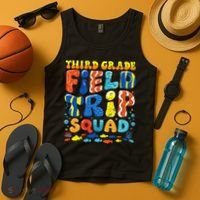 Field Trip Squad Fish Aquarium 3rd Grade Teacher Student Tank Top thumb 4