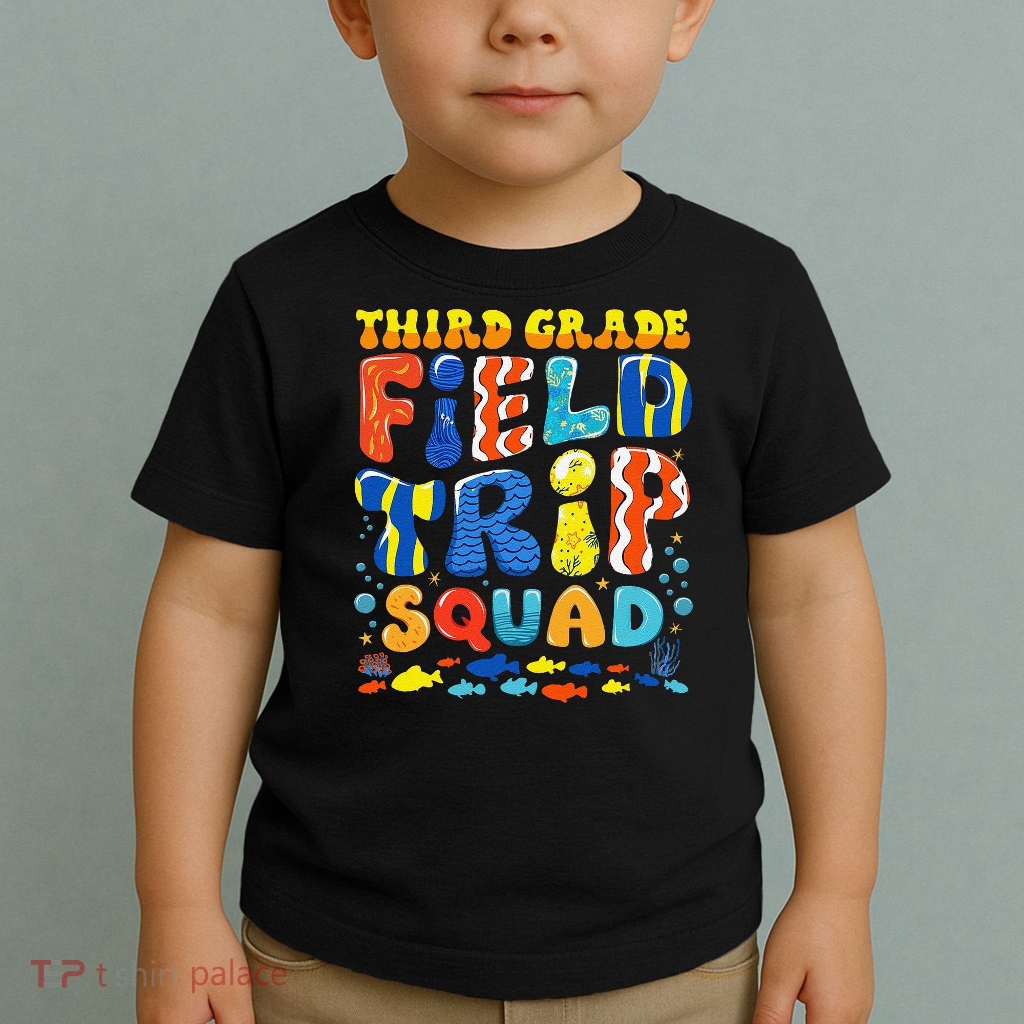 Field Trip Squad Fish Aquarium 3rd Grade Teacher Student Toddler T-Shirt