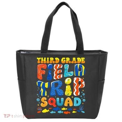 Field Trip Squad Fish Aquarium 3rd Grade Teacher Student Tote Bag