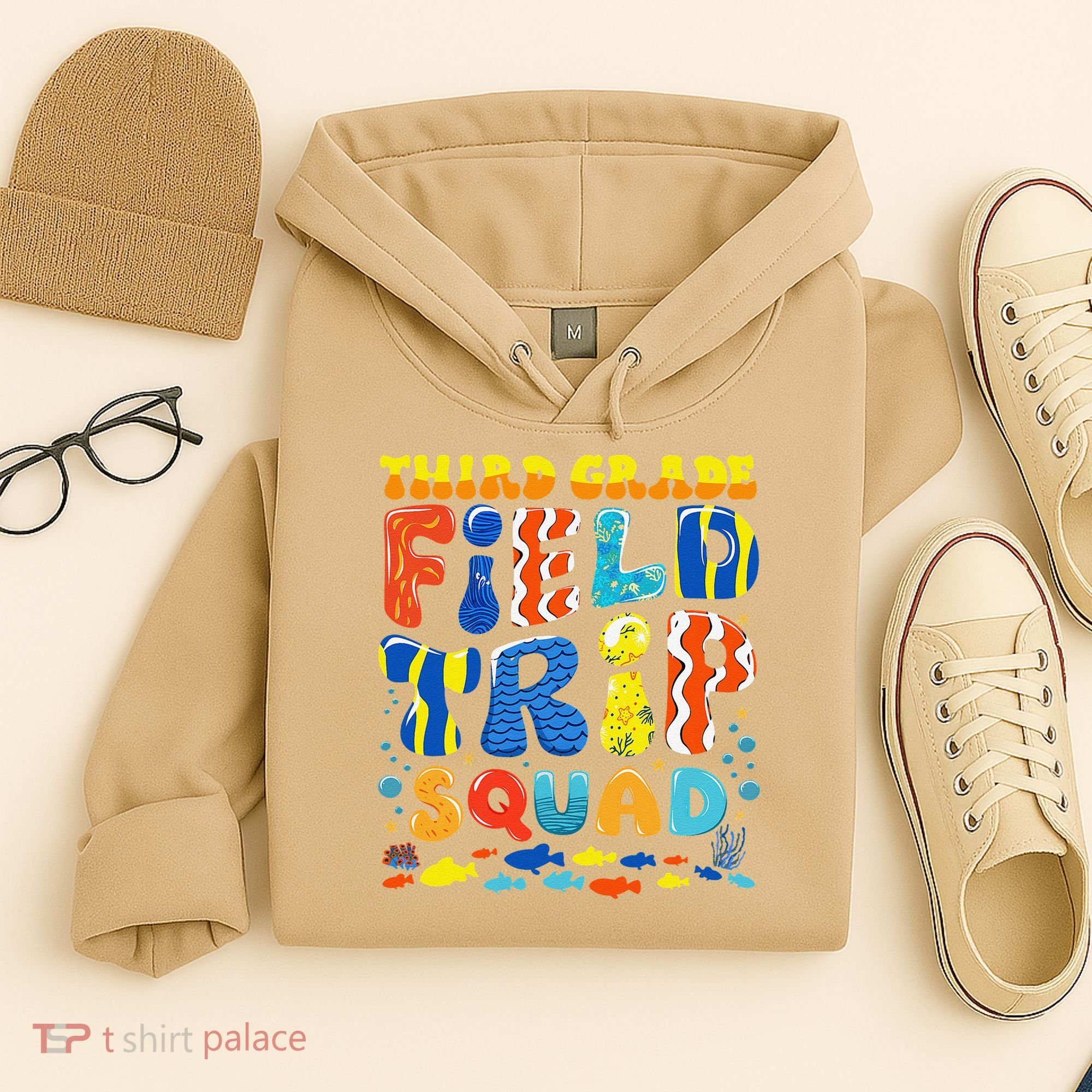 Field Trip Squad Fish Aquarium 3rd Grade Teacher Student Hoodie