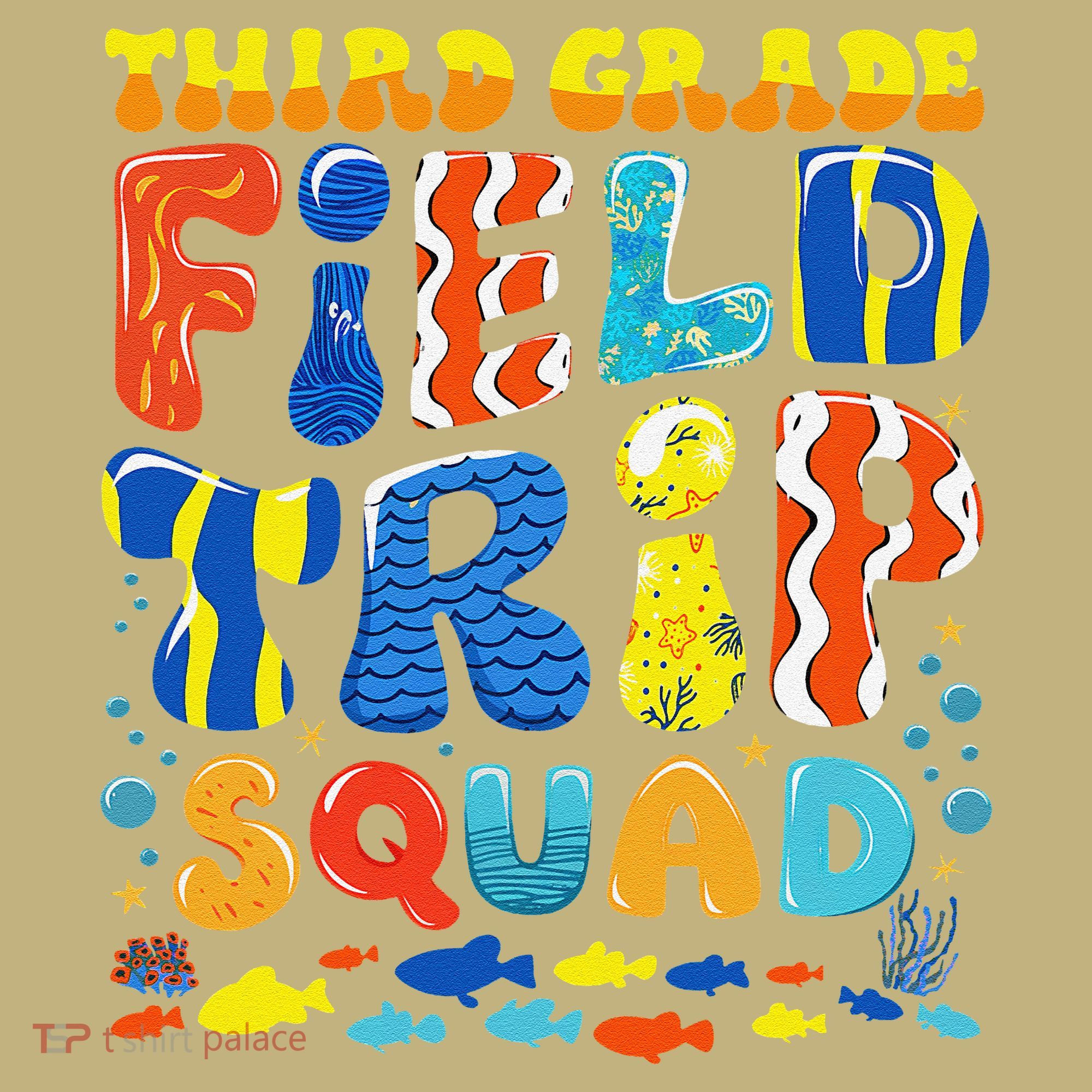 Field Trip Squad Fish Aquarium 3rd Grade Teacher Student Hoodie