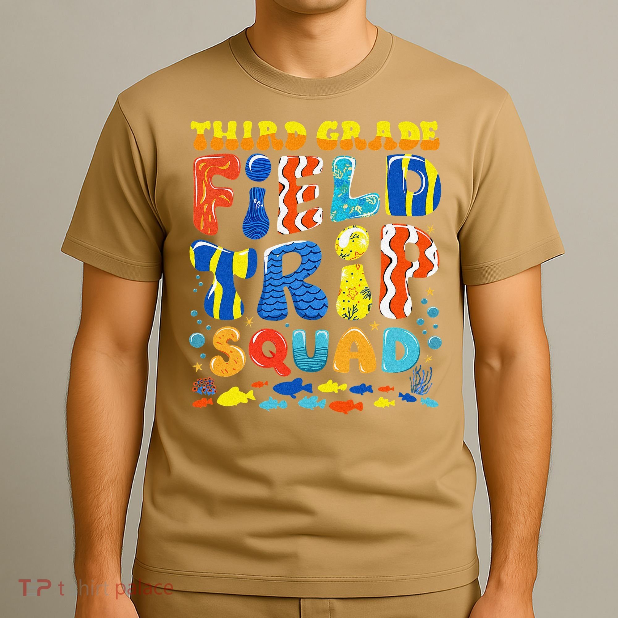 Field Trip Squad Fish Aquarium 3rd Grade Teacher Student T-Shirt