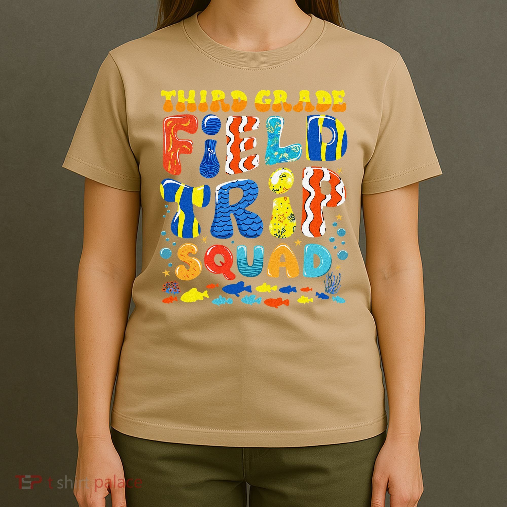 Field Trip Squad Fish Aquarium 3rd Grade Teacher Student T-Shirt