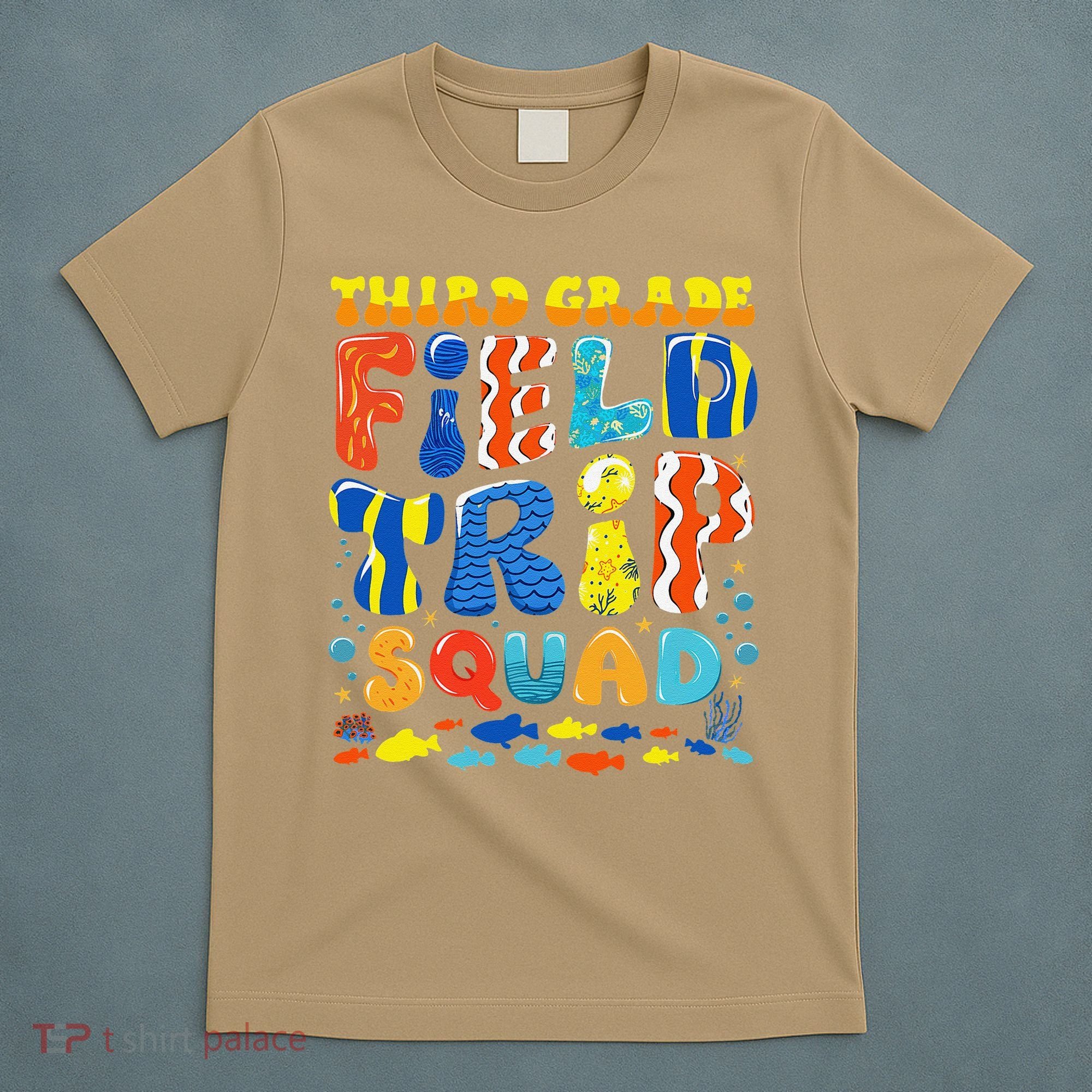 Field Trip Squad Fish Aquarium 3rd Grade Teacher Student T-Shirt