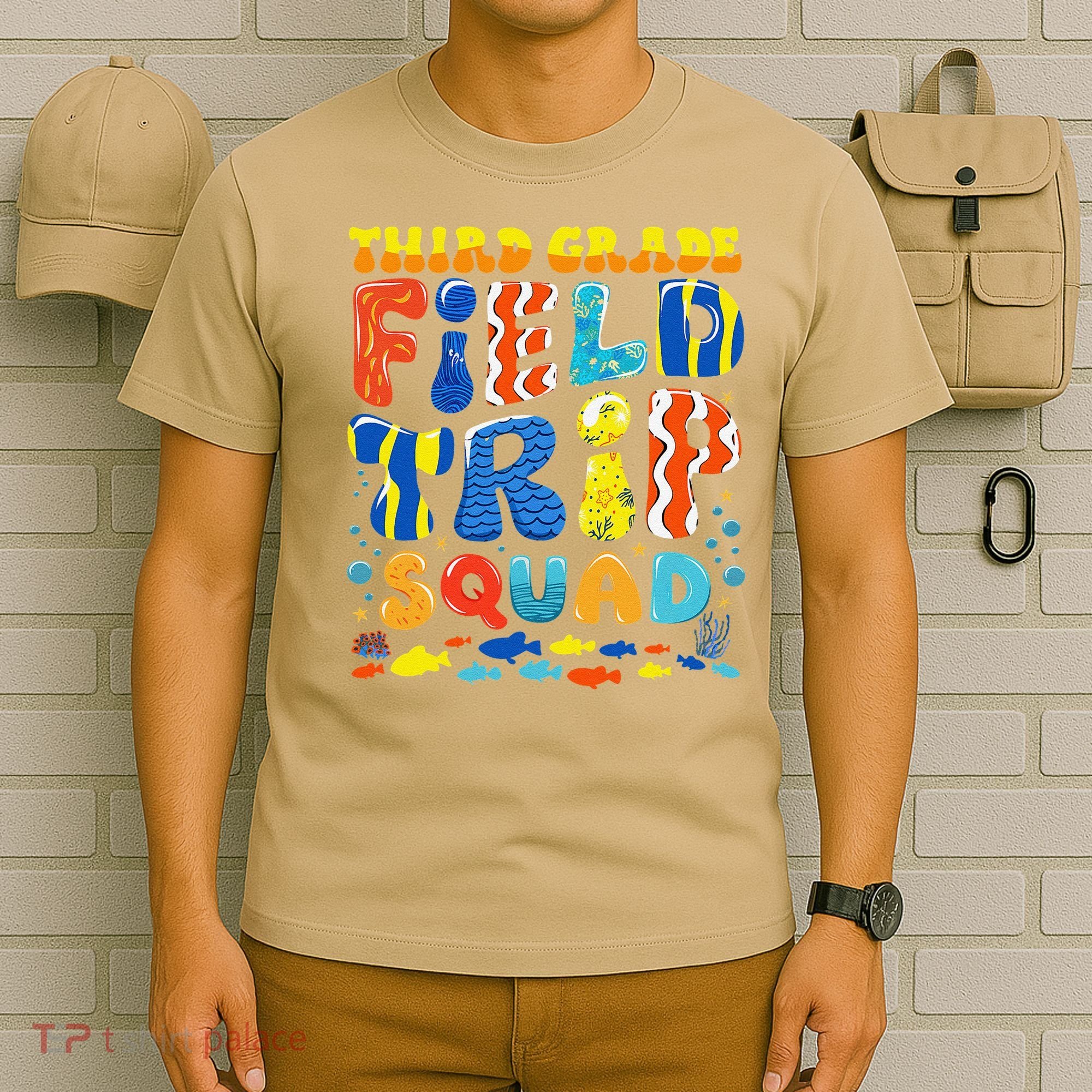 Field Trip Squad Fish Aquarium 3rd Grade Teacher Student T-Shirt