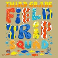 Field Trip Squad Fish Aquarium 3rd Grade Teacher Student Kids T-Shirt thumb 2