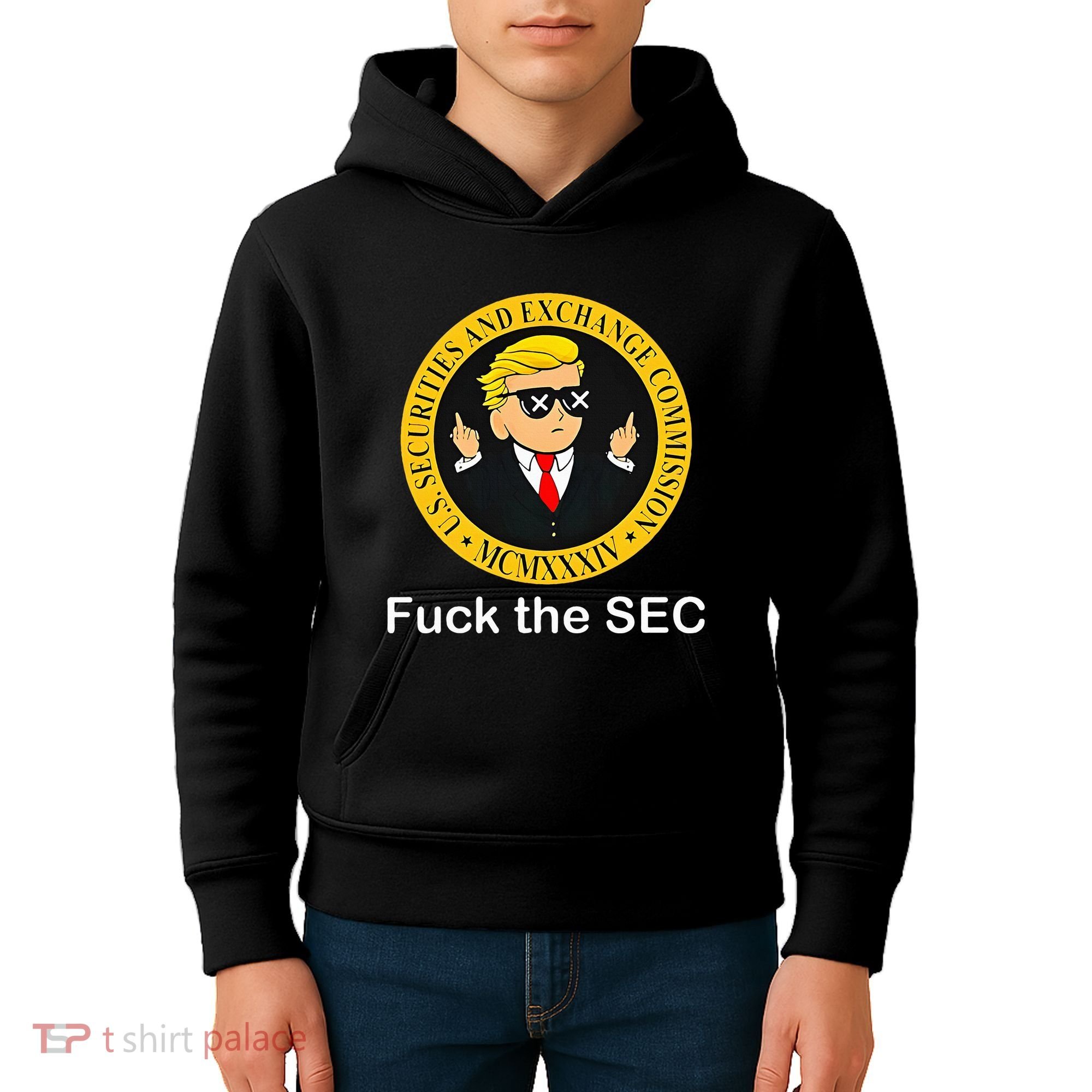 Fuck The Sec Mcmxxxiv Us Securities And Exchange Commission Kids Hoodie