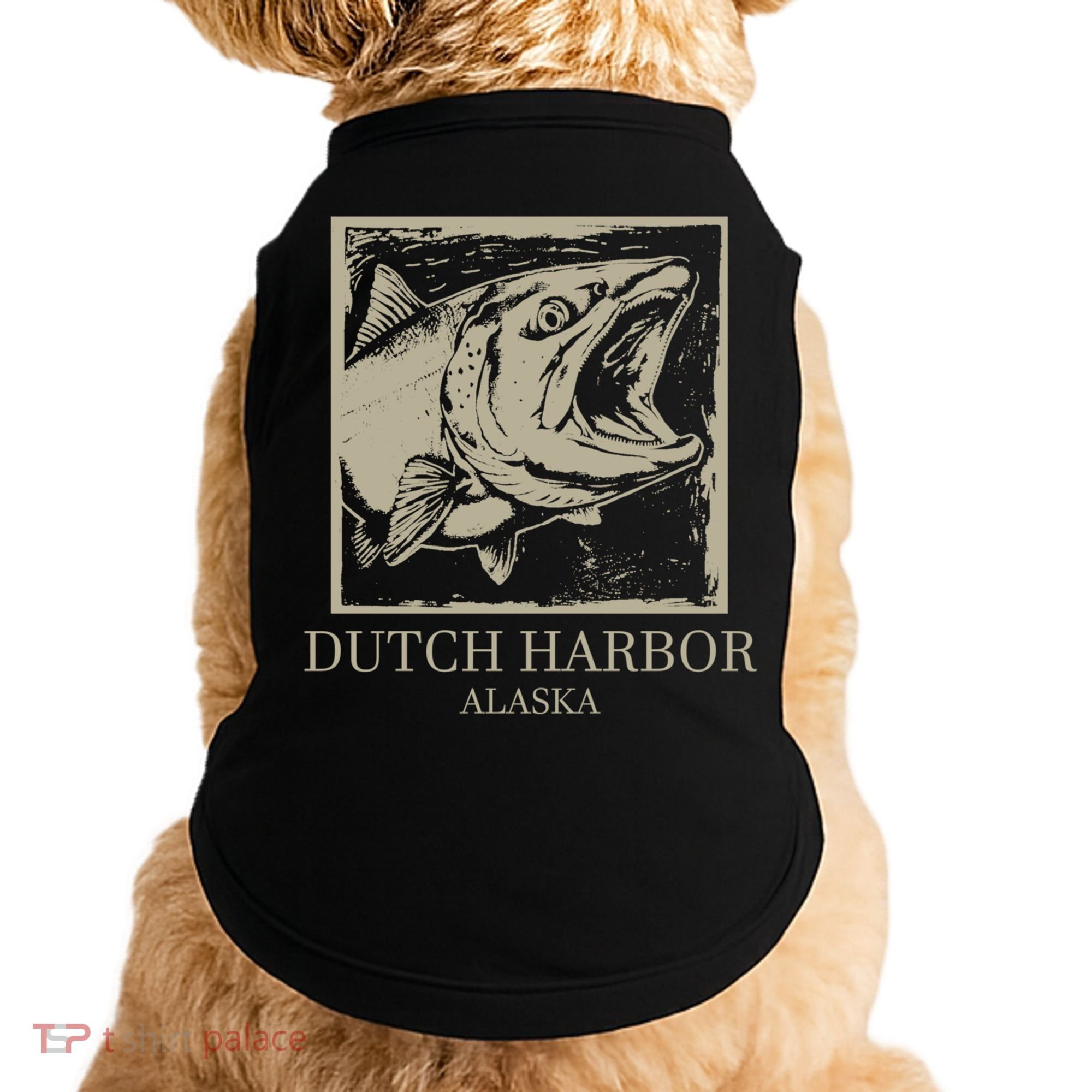 Fishing Town Souvenir Dutch Harbor Alaska Cool Gift Doggie Tank