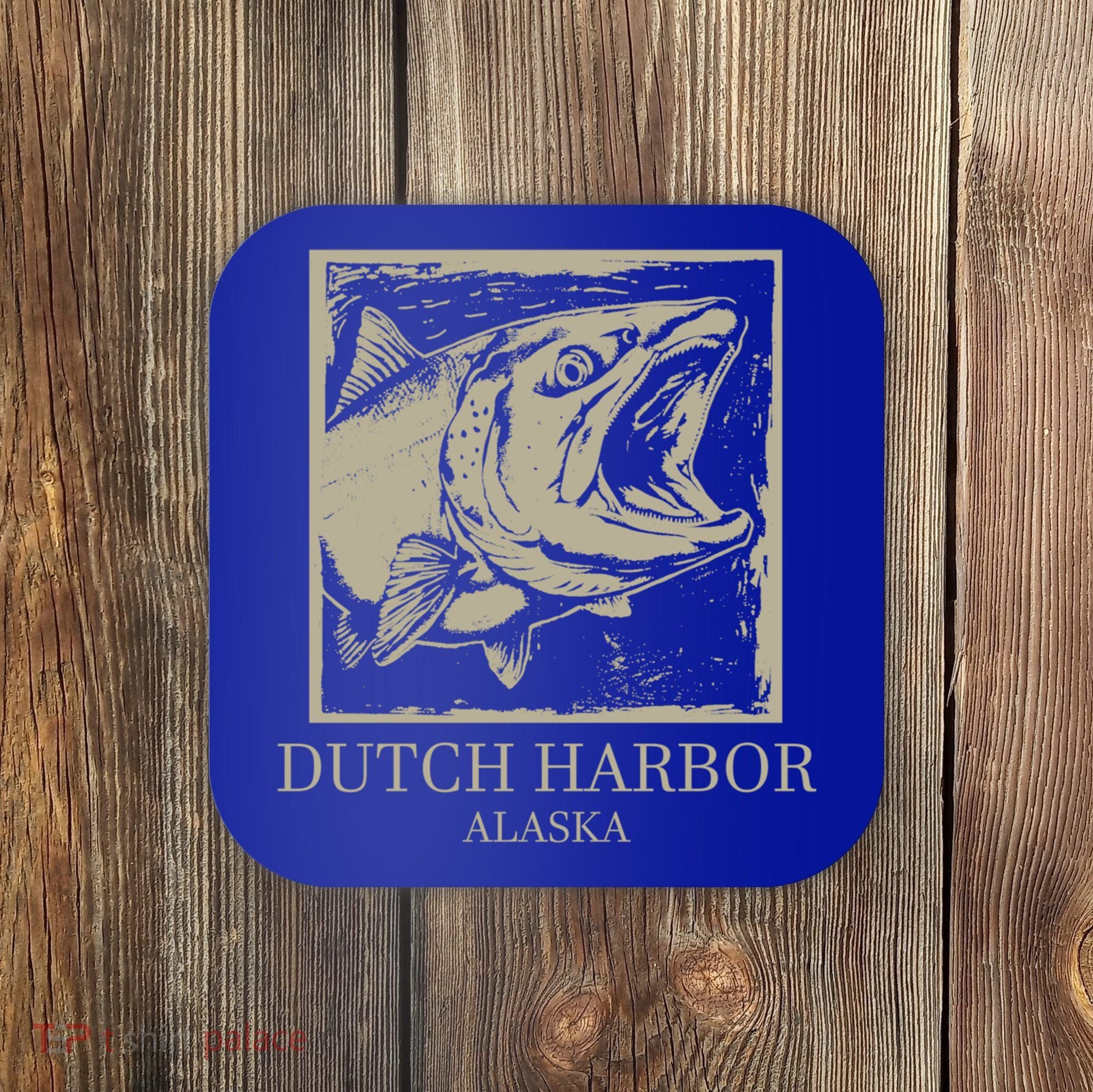 Fishing Town Souvenir Dutch Harbor Alaska Cool Gift Coaster