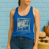 Fishing Town Souvenir Dutch Harbor Alaska Cool Gift Women's Tank Top thumb 2