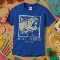 Fishing Town Souvenir Dutch Harbor Alaska Cool Gift Kids T-Shirt thumb 3