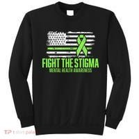 Fight the Stigma American Flag Mental Health Awareness Sweatshirt thumb 0