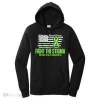 Fight the Stigma American Flag Mental Health Awareness Women's Hoodie thumb 0