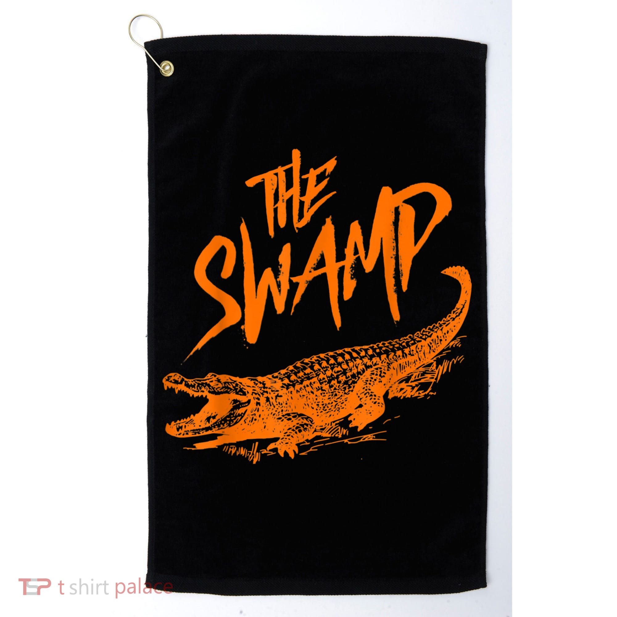 Florida The Swamp Gator Golf Towel