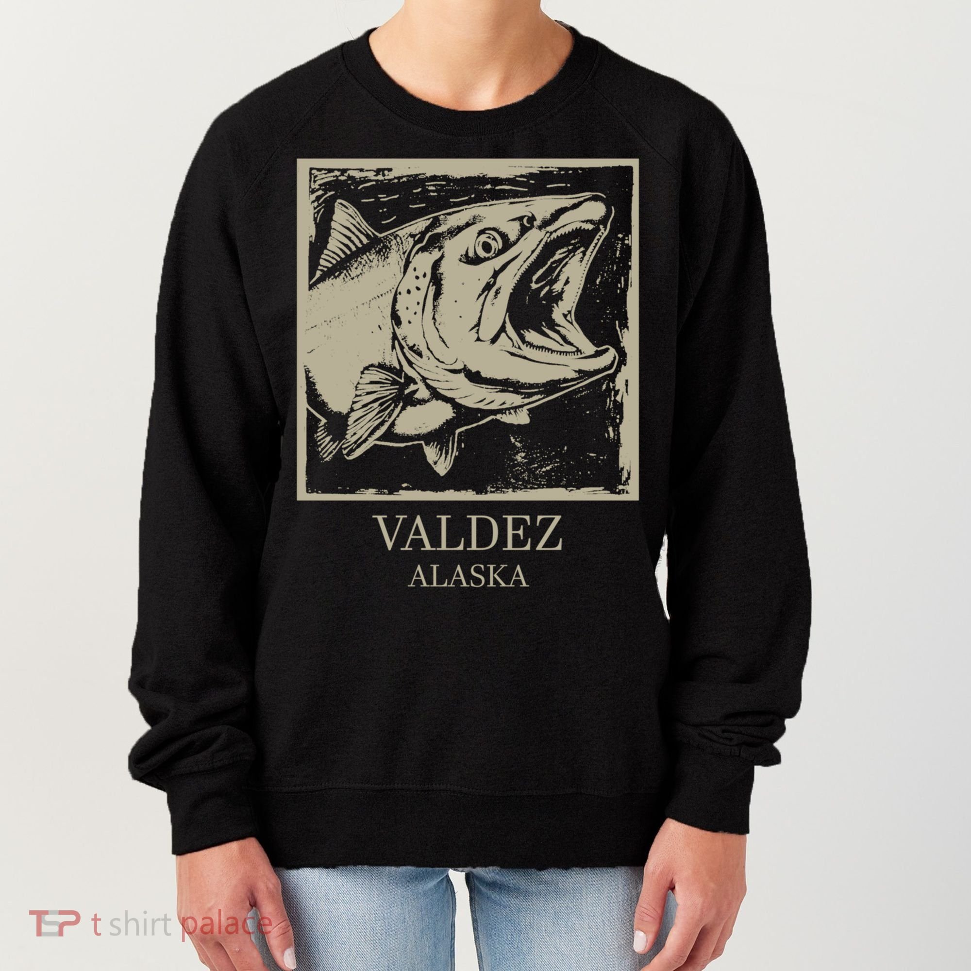 Fishing Town Souvenir Valdez Alaska Cute Gift Women's Sweatshirt