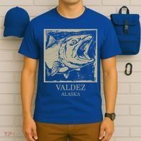 Fishing Town Souvenir Valdez Alaska Cute Gift T-Shirt thumb 6