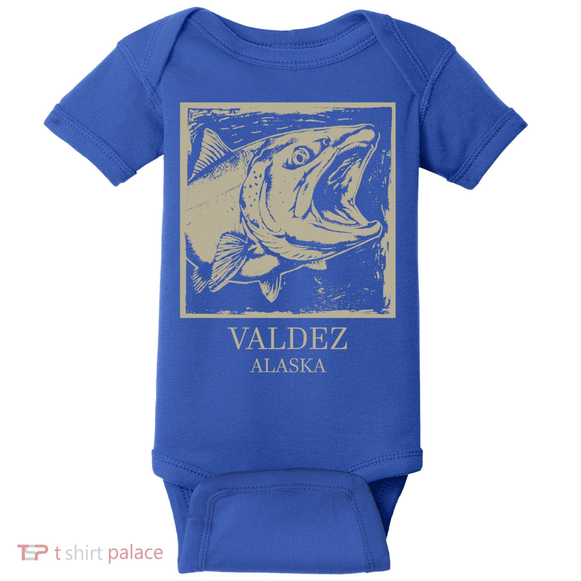 Fishing Town Souvenir Valdez Alaska Cute Gift Baby Bodysuit