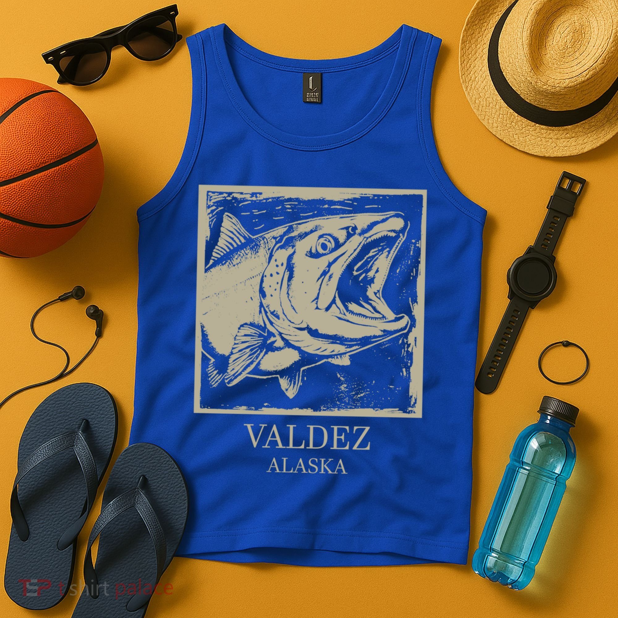 Fishing Town Souvenir Valdez Alaska Cute Gift Tank Top