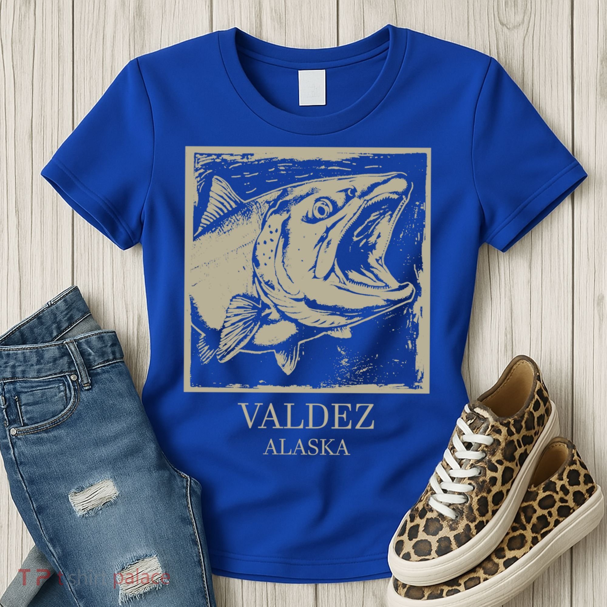 Fishing Town Souvenir Valdez Alaska Cute Gift Women's T-Shirt