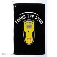Found The Stud Dad Joke Handy Tools Funny Stud Finder Gift Golf Towel thumb 0